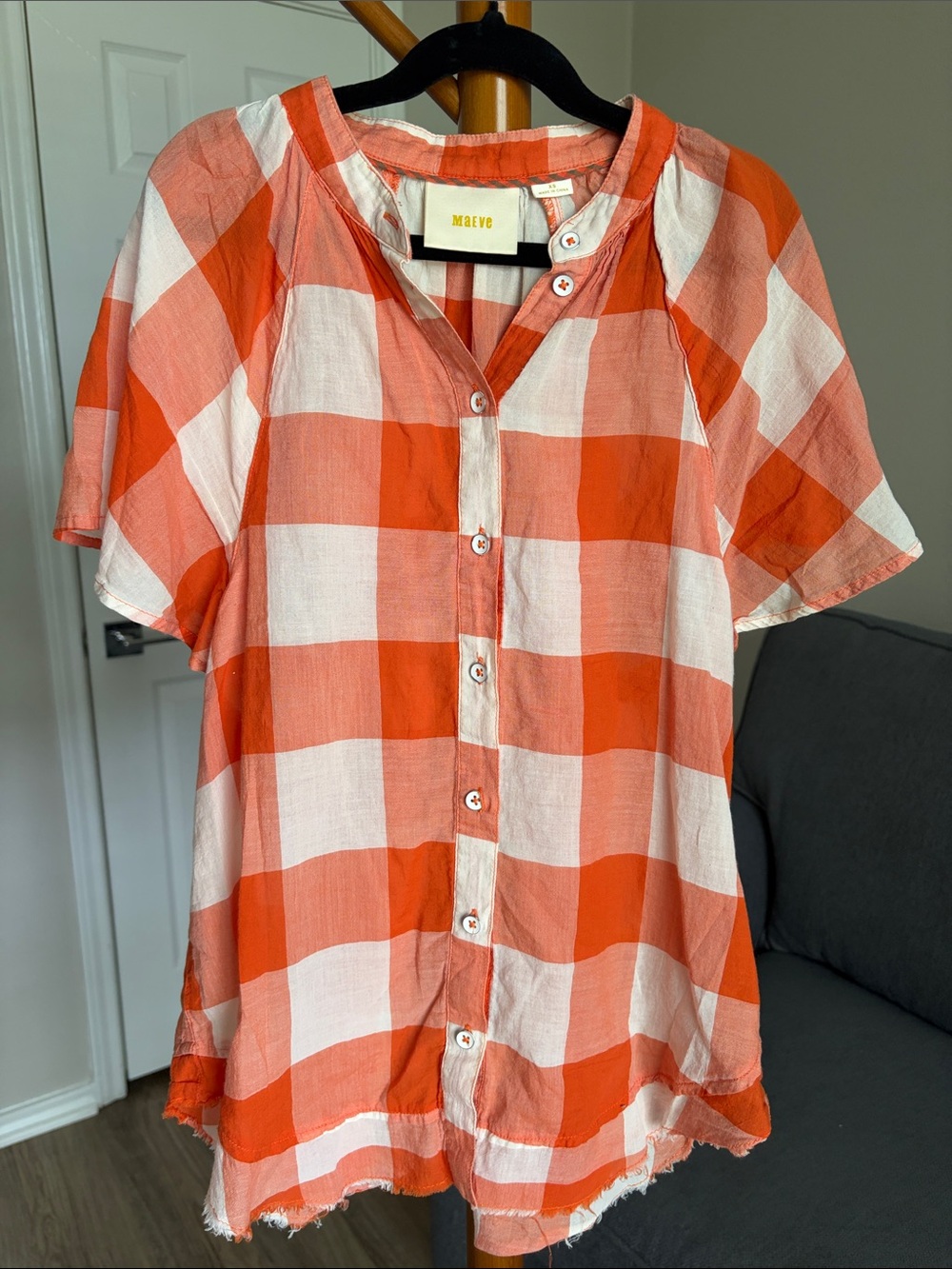 ❤️$14 Maeve 100% Cotton Button Down Top XS